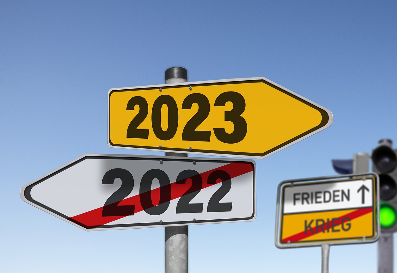 new year signpost