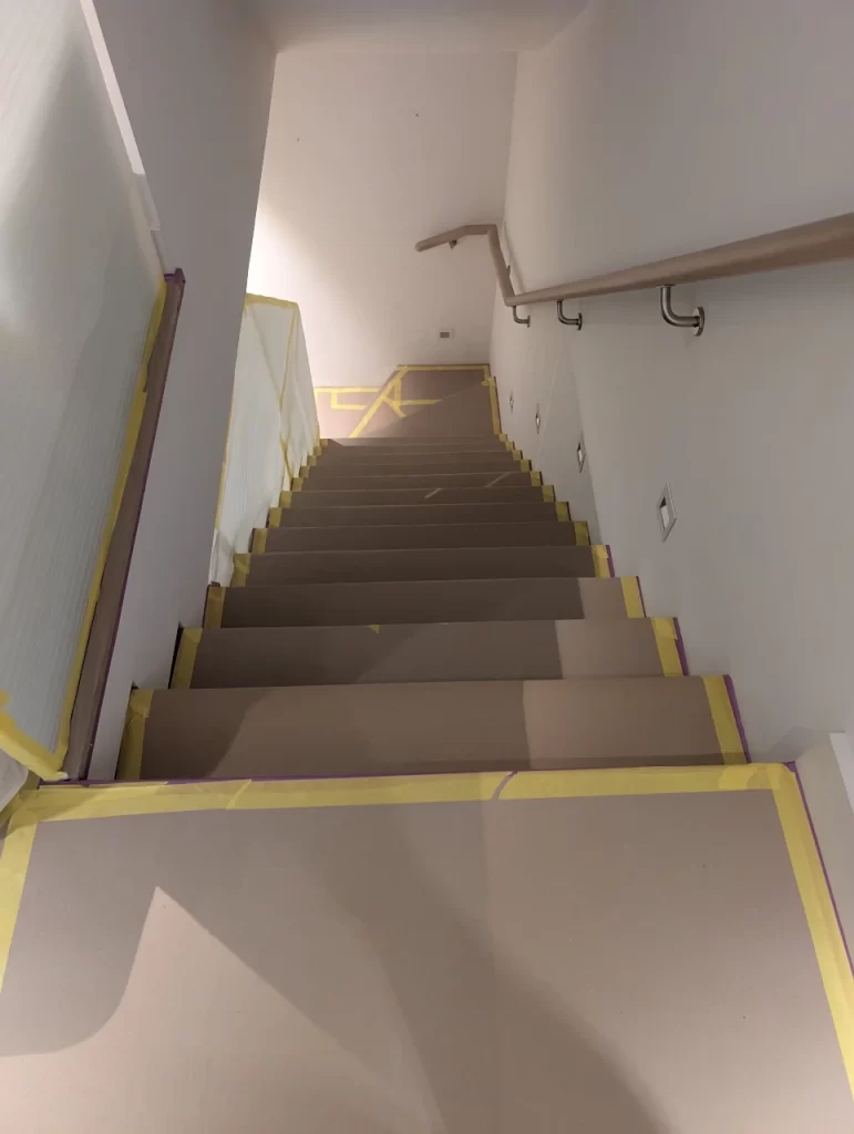 floor protection from dust and paint spills
